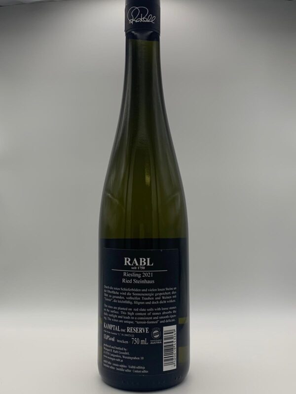 Rabl - Riesling Ried Steinhaus Kamptal Rote Erde - 2021 – Bild 3
