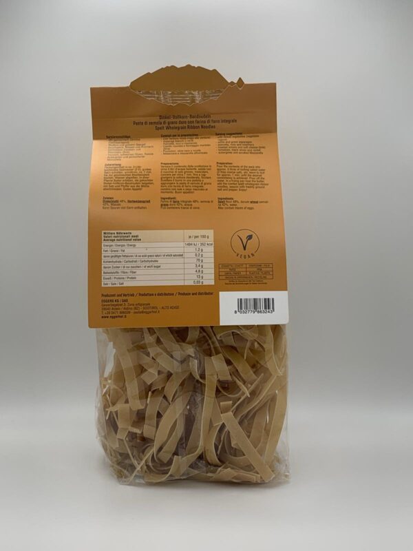 Dinkel-Vollkorn Bandnudeln - 330g – Bild 2