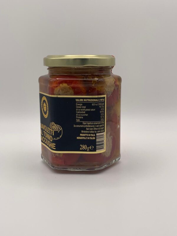 Chilli mit Thunfisch-Sardellen Füllung - 280g – Bild 3