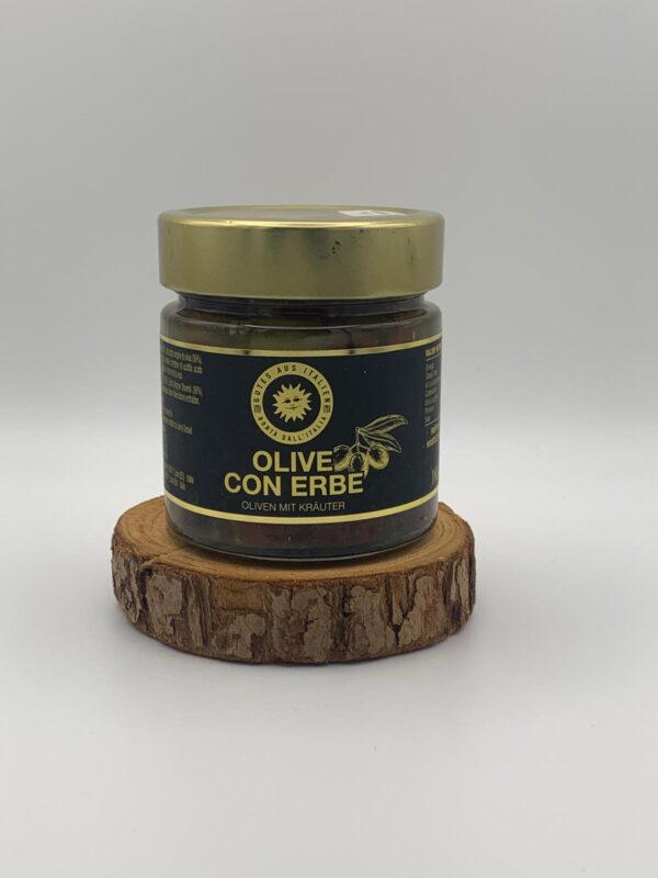 Oliven mit Kräuter - 180g – Bild 2