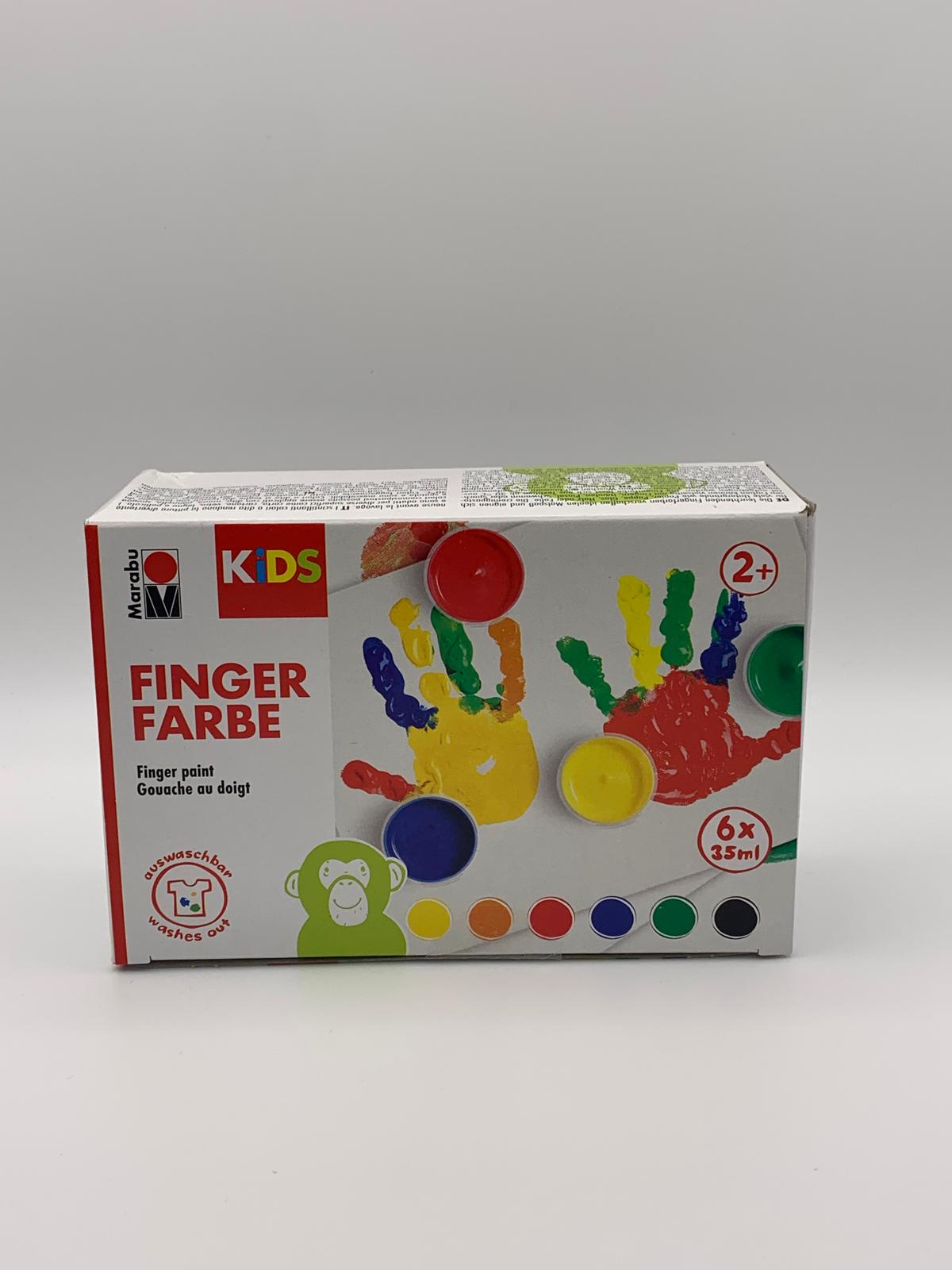 Fingerfarbe Kids Marabu 6er-Set - 35ml