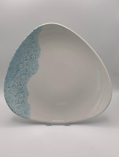 Churchill - Vintage Prints Med Tiles Aquamarine Dreieckiges Teller - 24,5cm