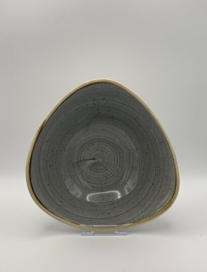 Churchill - Stonecast Peppercorn Grey Dreieckige Schale - 18,5cm