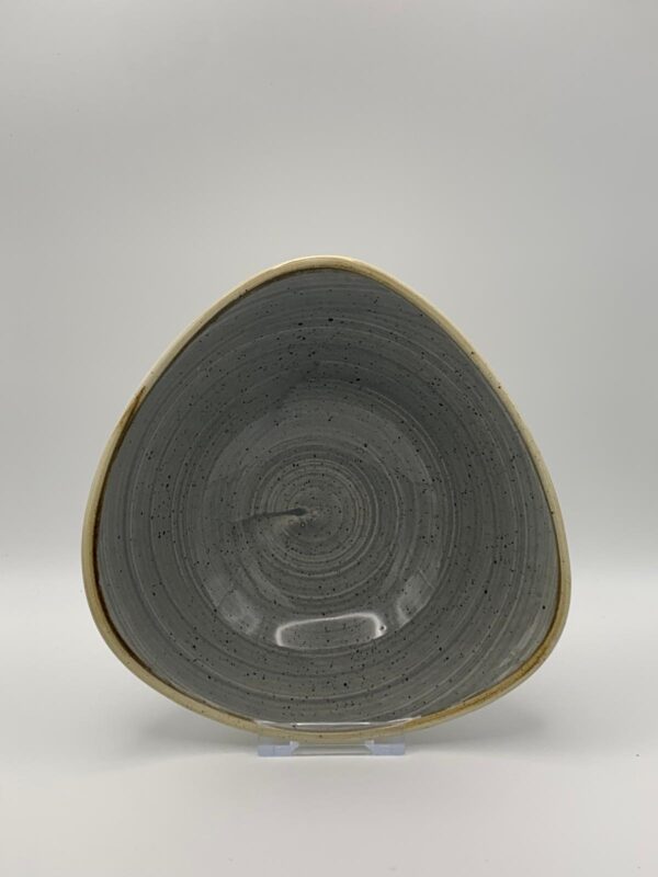 Churchill - Stonecast Peppercorn Grey Dreieckige Schale - 18,5cm