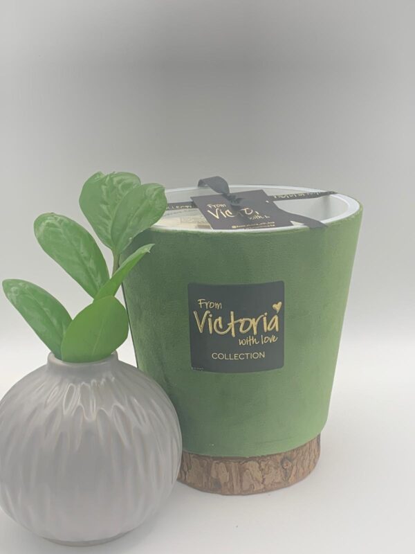 Duftkerze Velvet Grün - From Victoria with Love - Größe: M – Bild 2