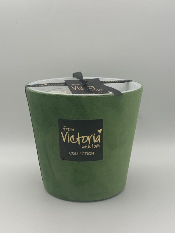 Duftkerze Velvet Grün - From Victoria with Love - Größe: M