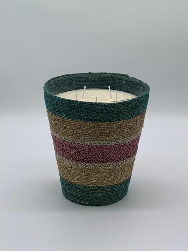 Wax Design - Seegrasduftkerze Geranium & Vanille - 23cm
