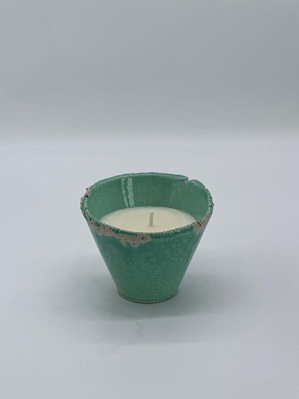 Wax Design - Keramikduftkerze Mint Zitronengras - 12x11cm