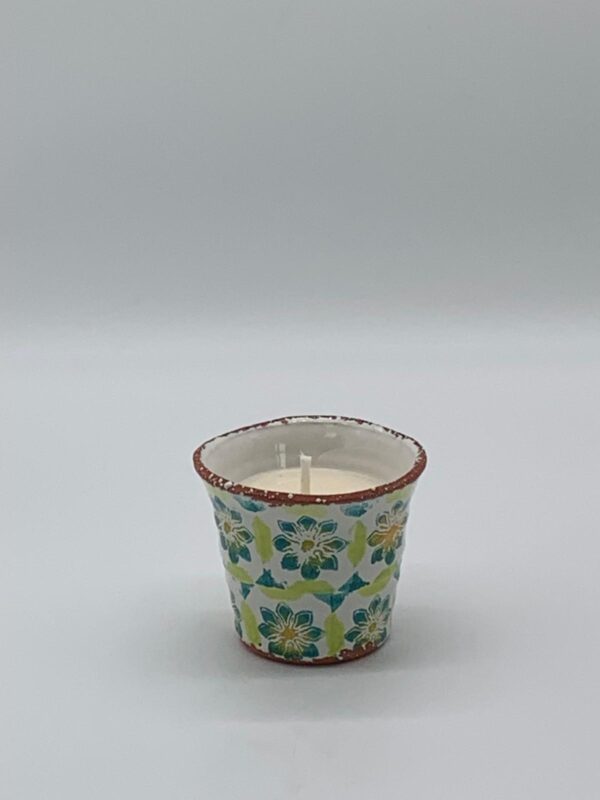 Wax Design - Keramikduftkerze Lime Zitronengras - 11x9,5cm