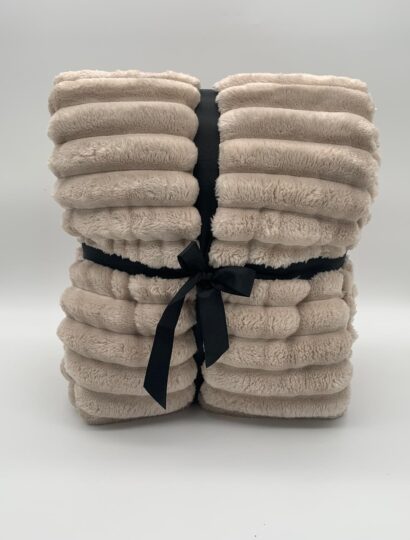 Rogon - Fleecedecke Ricky Plaid Beige - 150x200cm