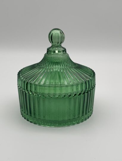 Glasbehälter Grün Größe: L - 13,5x13,5x17,5cm 