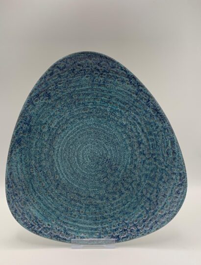 Churchill - Studio Prints Homespun Chroma Marine Dreieckiges Teller - 24,5cm