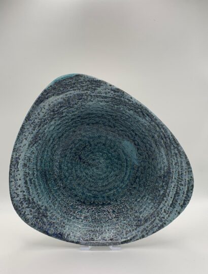 Churchill - Studio Prints Homespun Chroma Marine Dreieckige Schale - 23,5cm