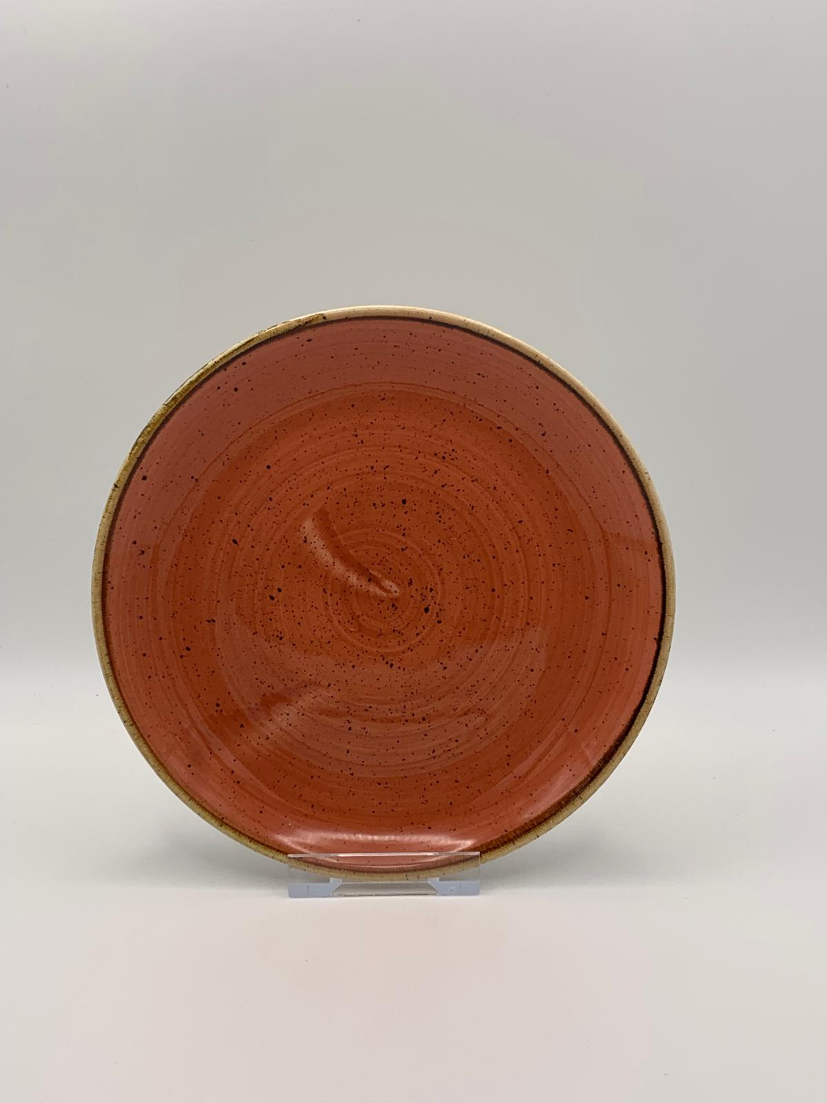 Churchill - Stonecast Spiced Orange Coupe-Teller - 16,5cm