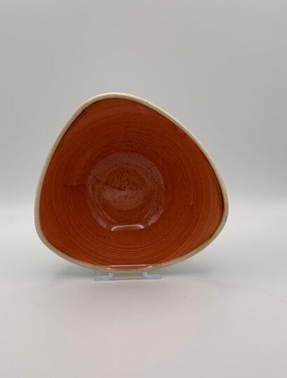 Churchill - Stonecast Spiced Orange Dreieckige Schale - 15,3cm