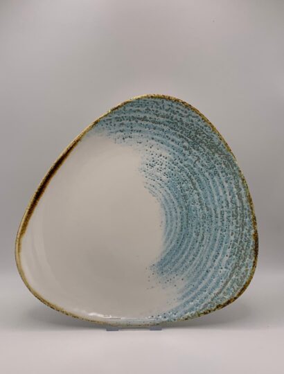 Churchill - Studio Prints Homespun Accents Aquamarine Dreieckiges Teller - 24,5cm