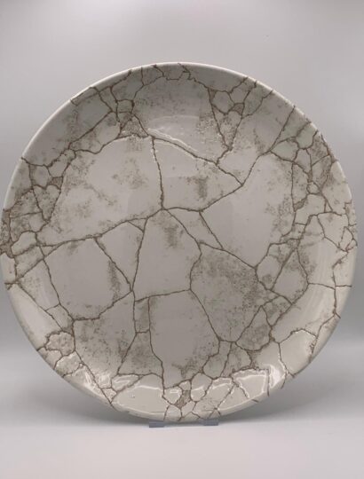 Churchill - Studio Prints Kintsugi Agate Grey Coupe-Teller - 28,8cm