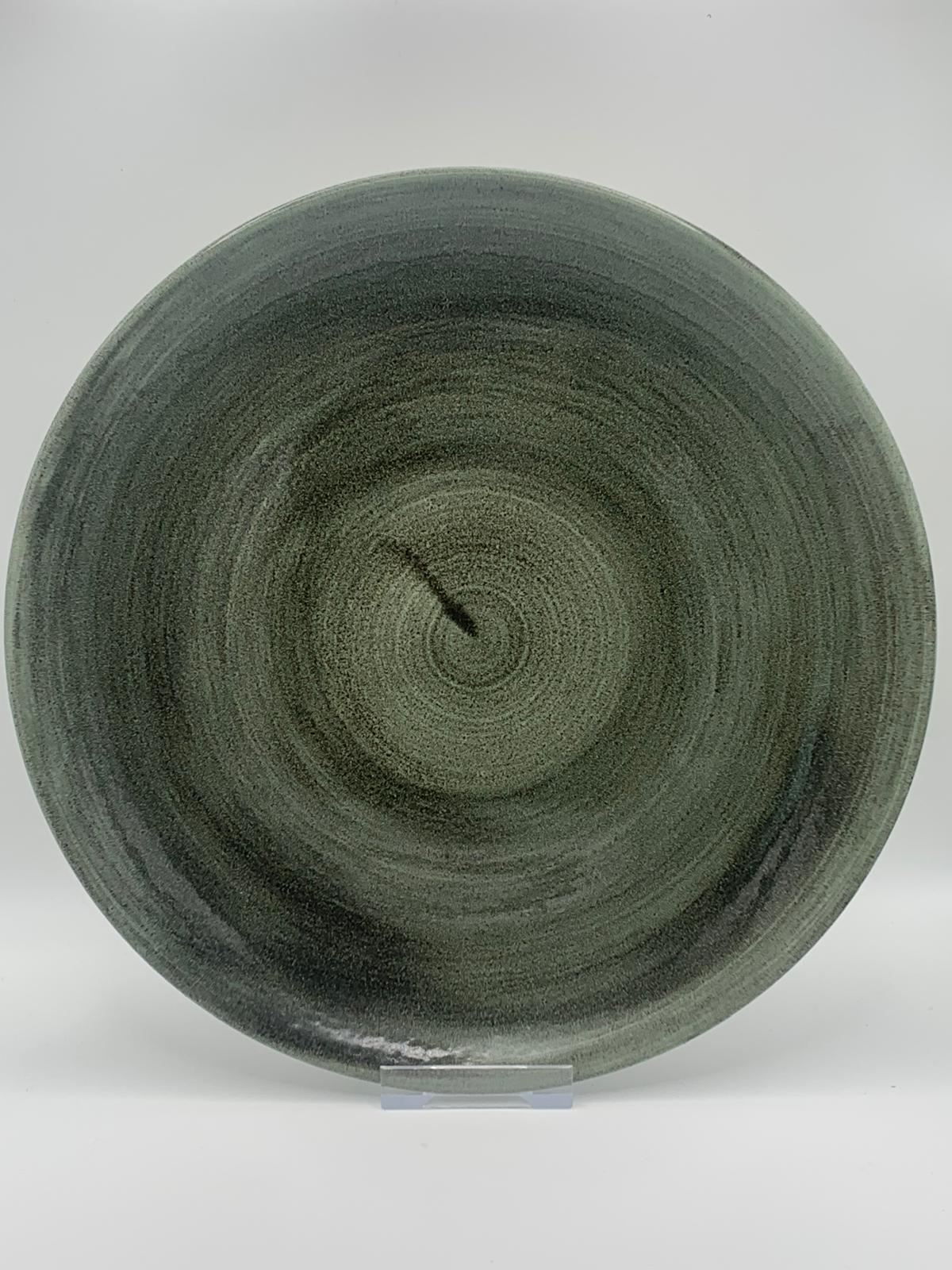 Churchill - Stonecast Patina Burnished Green Coupe-Teller - 26cm