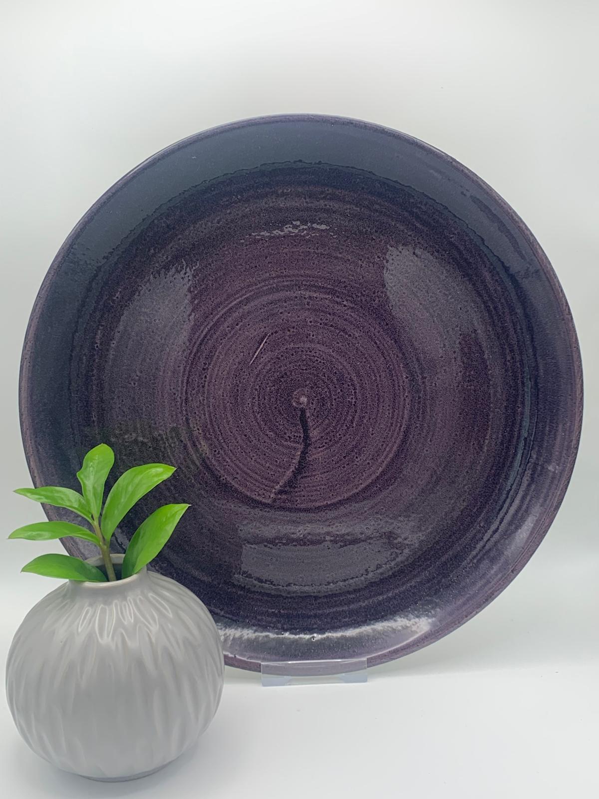 Churchill - Stonecast Patina Deep Purple Coupe-Teller - 28,8cm – Bild 2