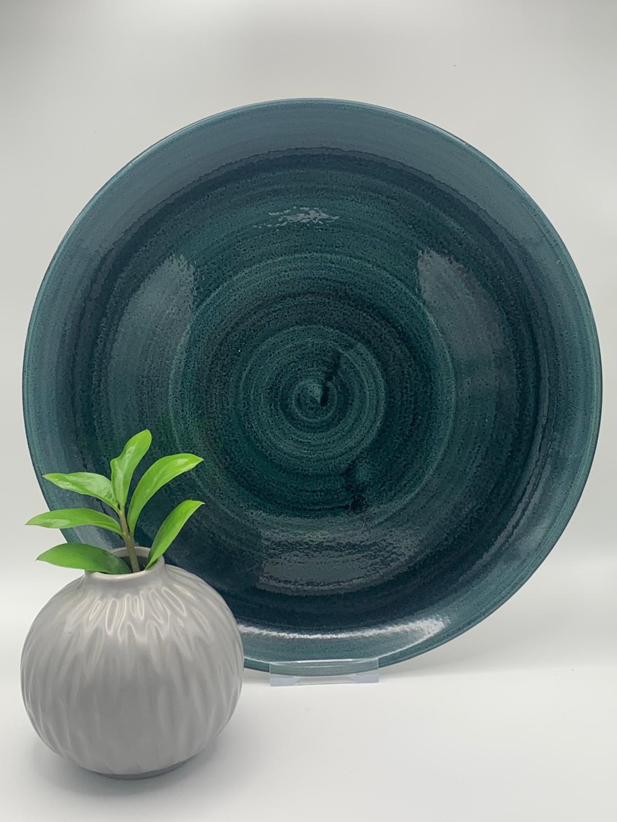 Churchill - Stonecast Patina Rustic Teal Coupe-Teller - 28,8cm – Bild 2