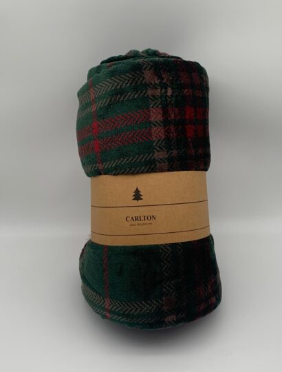 Fleecedecke Plaid Carlton Grün - 150x200cm