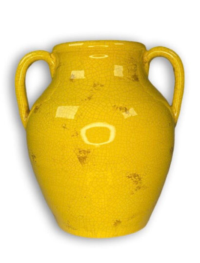 Blumenvase Gelb - 24,5x29,5x27,5cm 