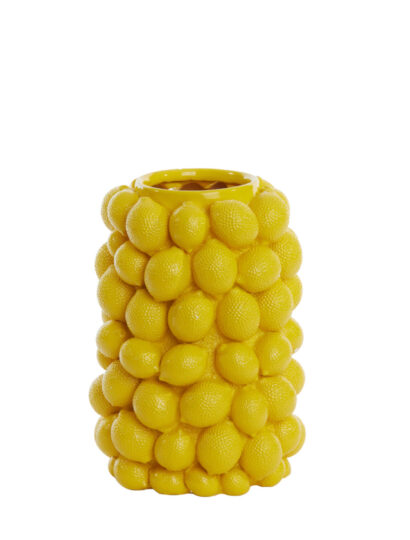 Vase Lemon gelb - 23,5x23,5x33cm 