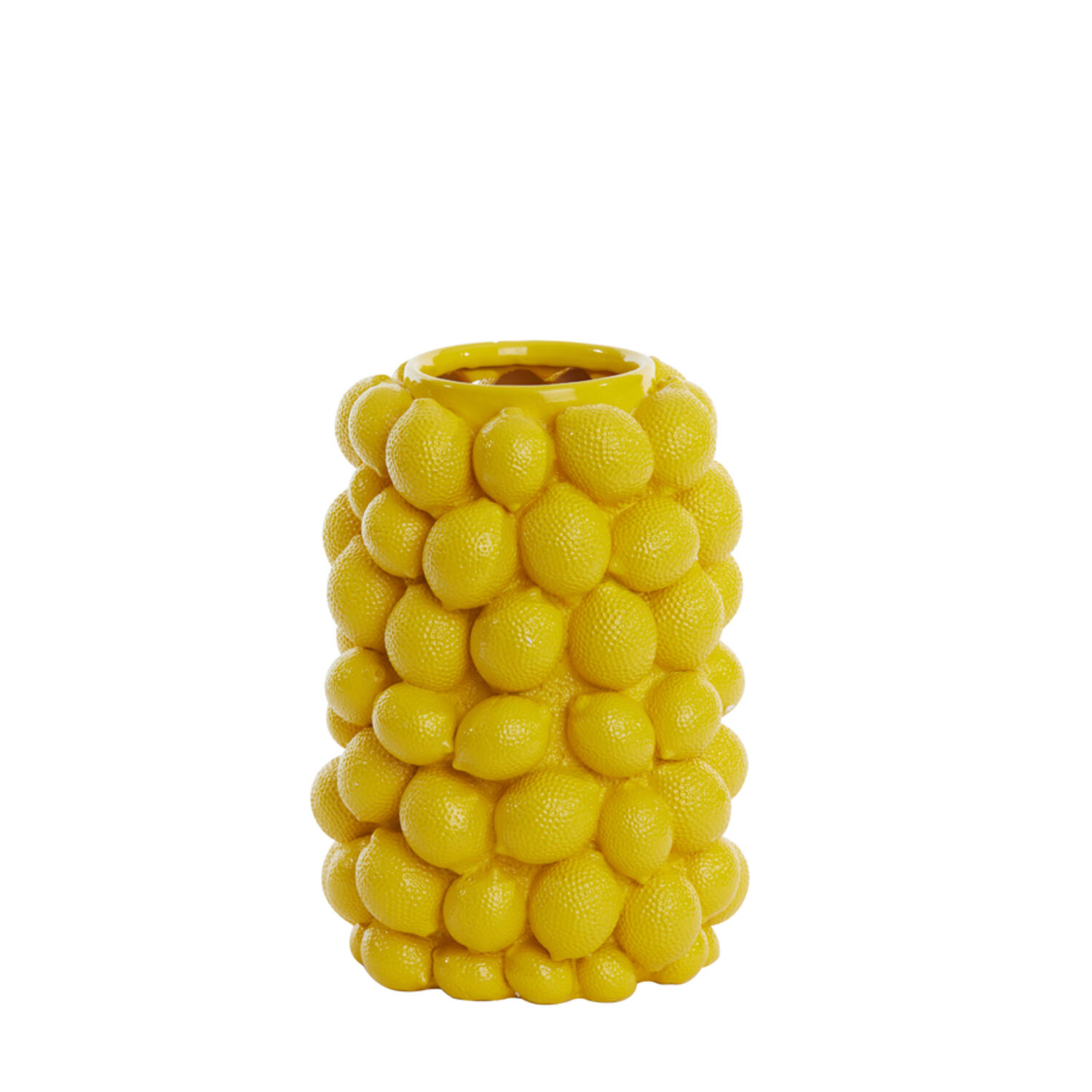 Vase Lemon gelb - 23,5x23,5x33cm