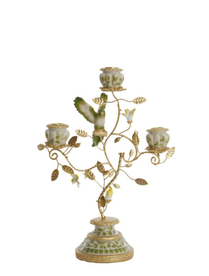 Kerzenständer Parrot weiß - 26x13x37cm 