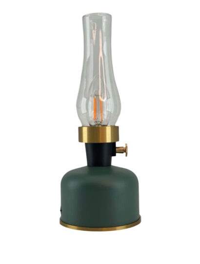 Tisch LED-Lampe grün - 11x11x26,4cm