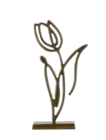 Ornament auf Fuß Tulipanu bronze - 8,5x24x45cm
