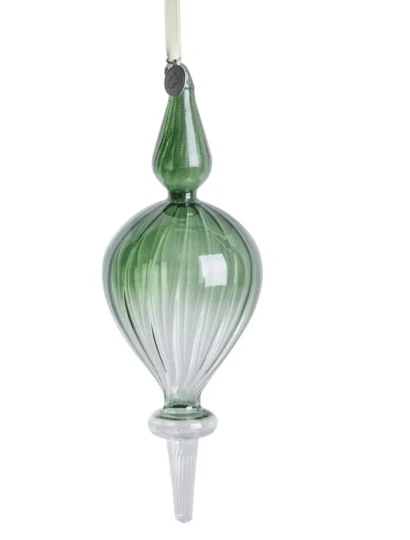 Glossia Weihnachtskugel grün - 75x215cm