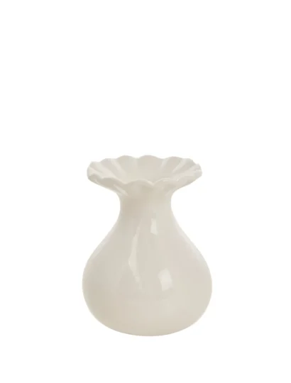 Dalia Vase cremeweiß - 7x7x8,8cm 