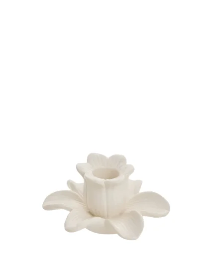 Deanne Kerzenhalter cremeweiß - 9,1x10,3x5,6cm 