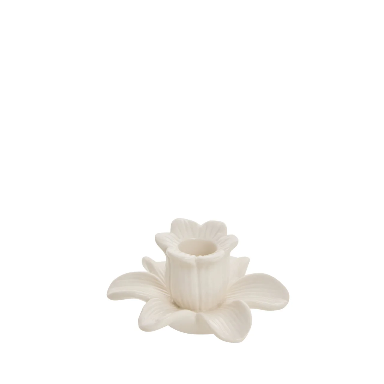 Deanne Kerzenhalter cremeweiß - 9,1x10,3x5,6cm