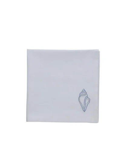 Nerina-Serviette weiß - 45x45cm