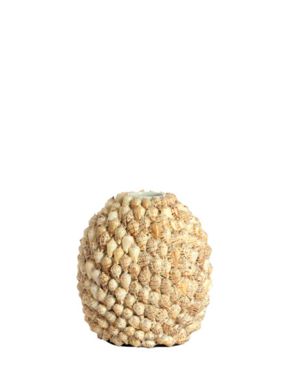 Vase mit Muscheln - Ø25,5x28 cm